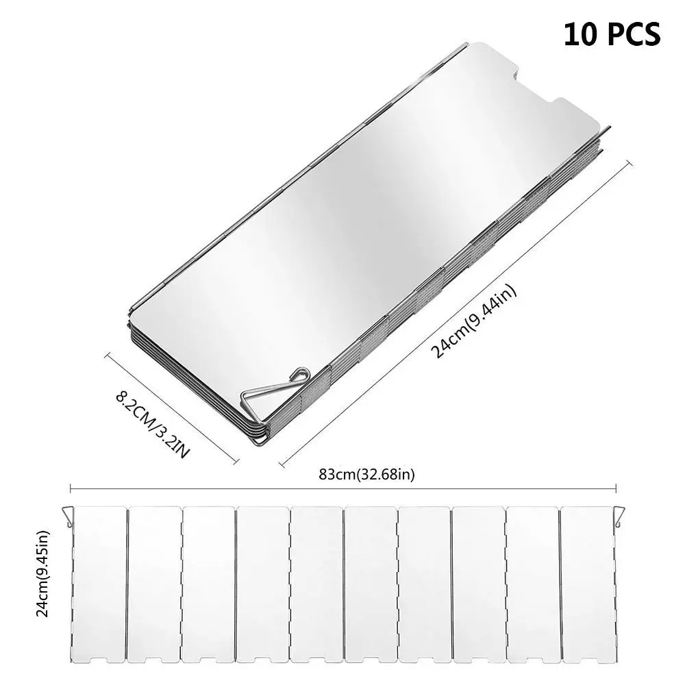 8/9/10/12/14/16 Plates- Windproof Screen to Protect Outdoor Cooking Fires, Aluminum Alloy - Image 8