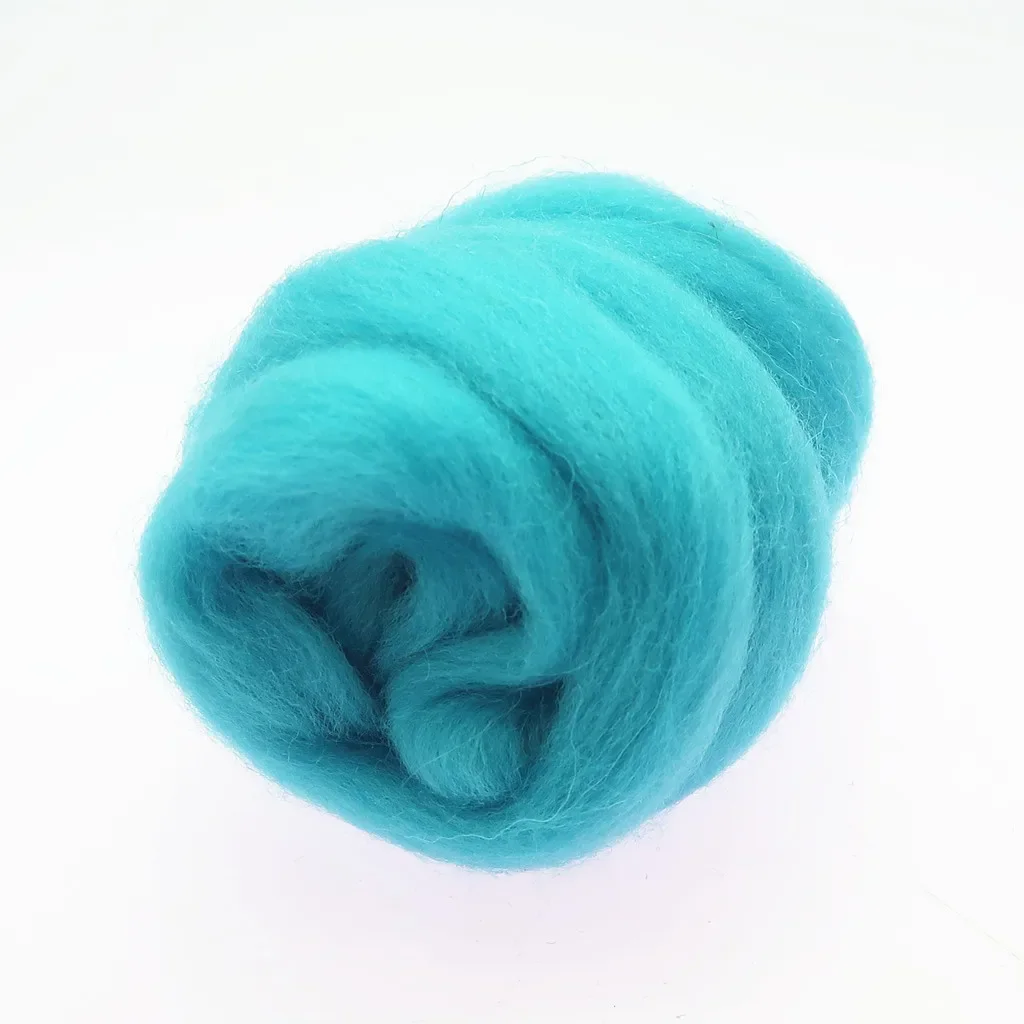 Blue Color Series- Wool Roving for Needle Felting- Wet Felting- Spinning - Image 3