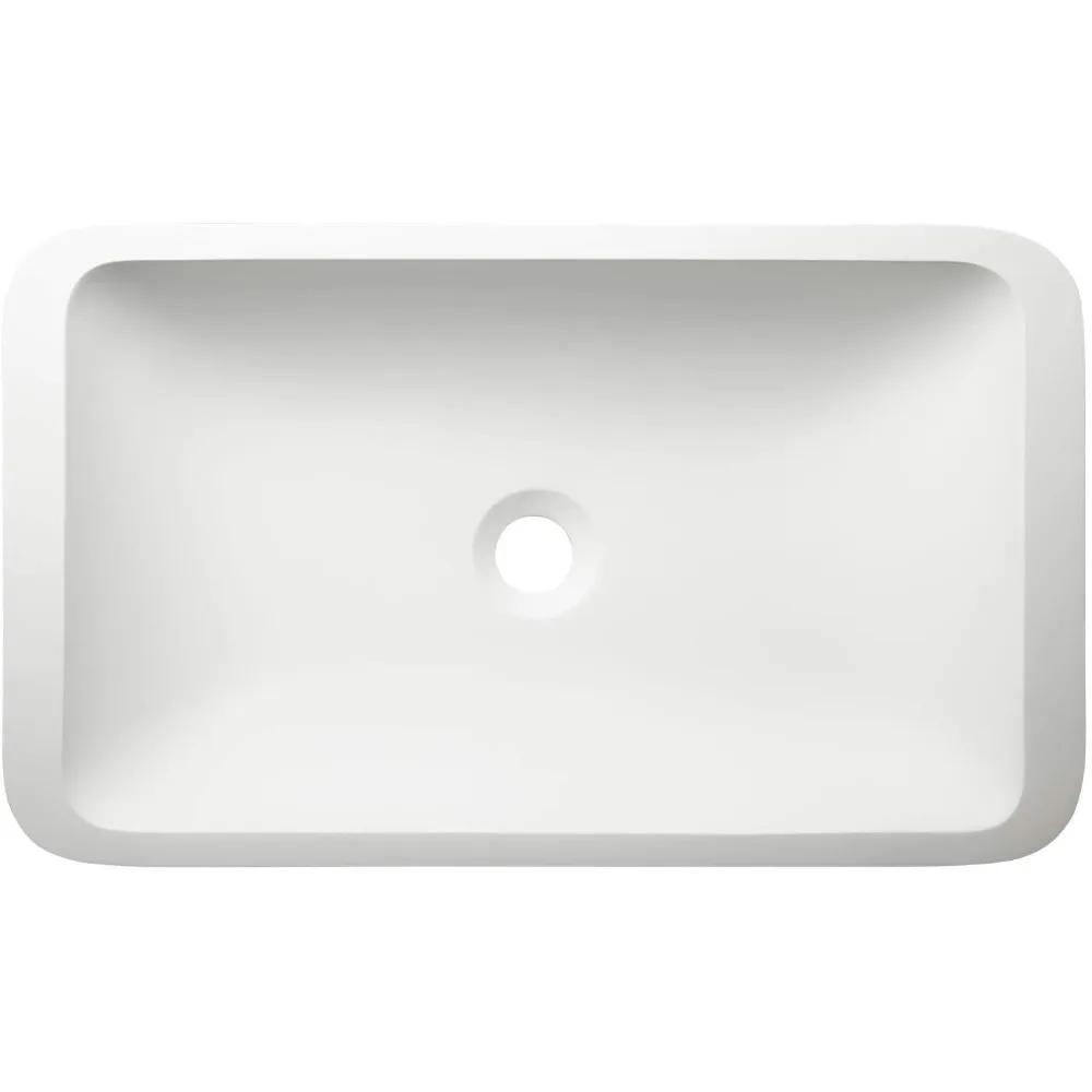 Canopus 24" Resin Vessel Bathroom Sink - White - Image 4