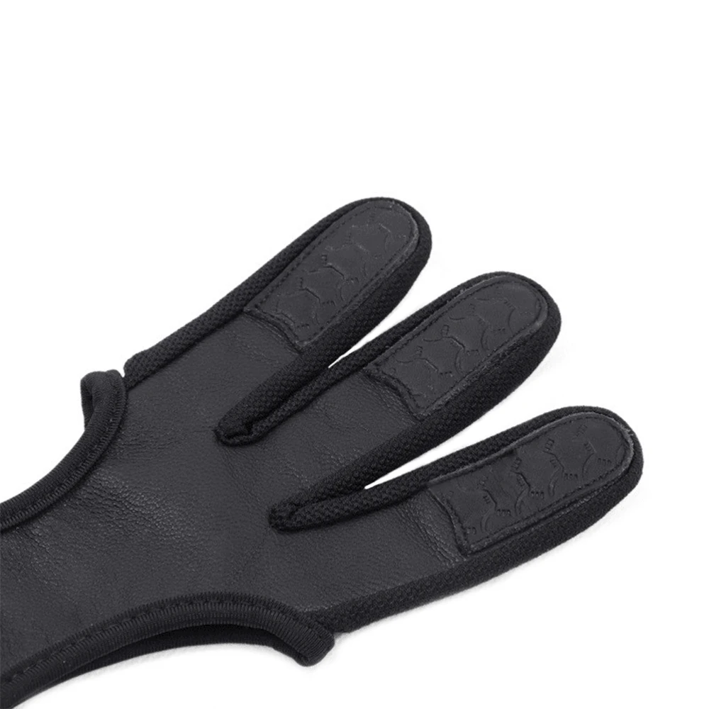 Archery- Protective, Three Finger, Sheepskin Gloves- Non-slip- Wear-Resistant- Comfortable- Breathable - Image 2