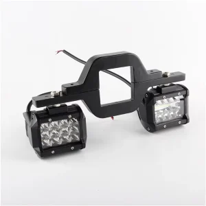 2.5-inch Car Tow Hitch Mount Bracket 60W Led Work Light- Fog Lamp- Truck Rear Trailer Hitch- Brake Lights Kits for Pickup Offroad