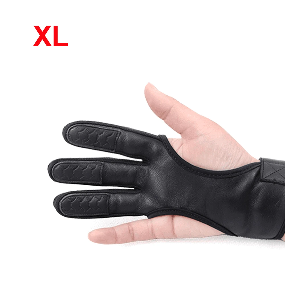 Archery- Protective, Three Finger, Sheepskin Gloves- Non-slip- Wear-Resistant- Comfortable- Breathable - Image 7