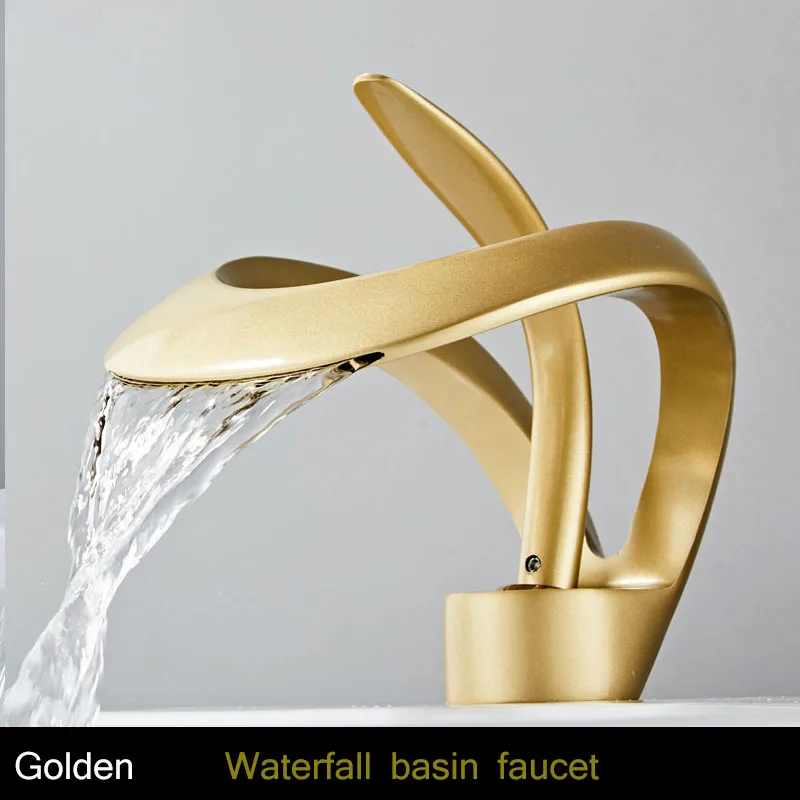 Basin Faucet Mixer Tap- Hot & Cold Waterfall Basin Faucet- Multiple Choices - Image 9