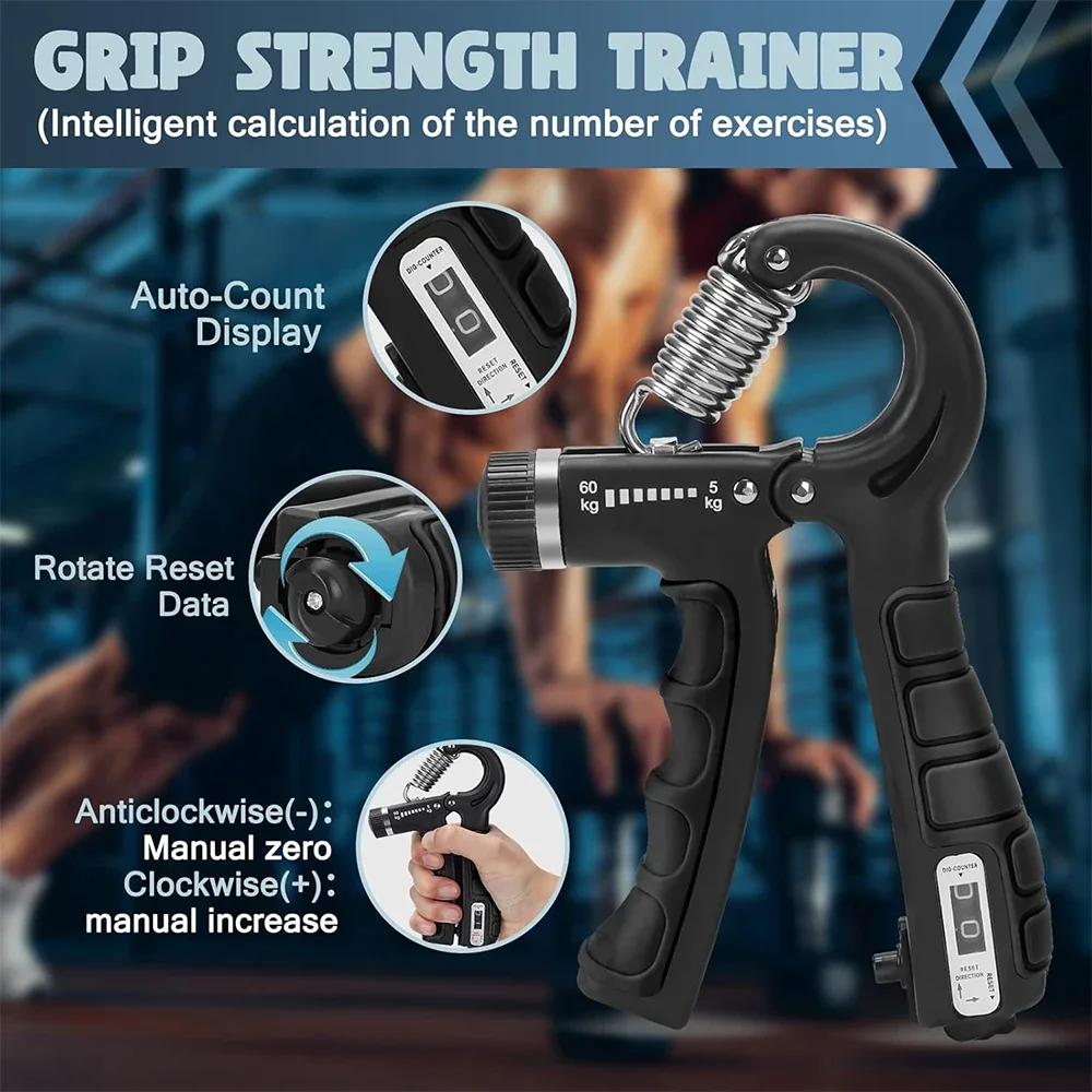 Adjustable Grip Strength Trainer- Wrist-Finger Exerciser- Hand Grip Strengthener- Muscle Building - Image 2
