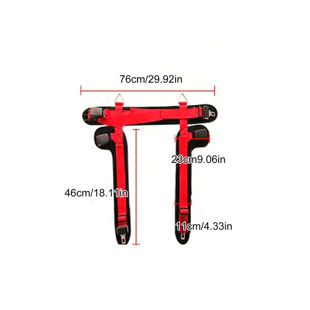 Adjustable Trampoline Safety Harness for Children- Double Buckle Waist Belt- Thick Cushion Support- 160 lbs Weight Limit - Image 7