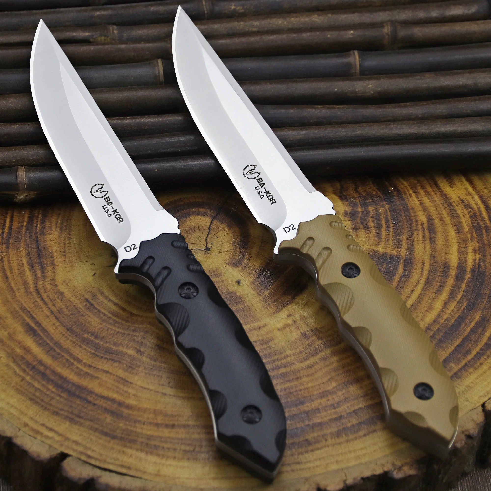Wilderness, Survival, Straight Knife with K-sheath- High-Hardness Stainless Steel- Full-Tang - Image 3