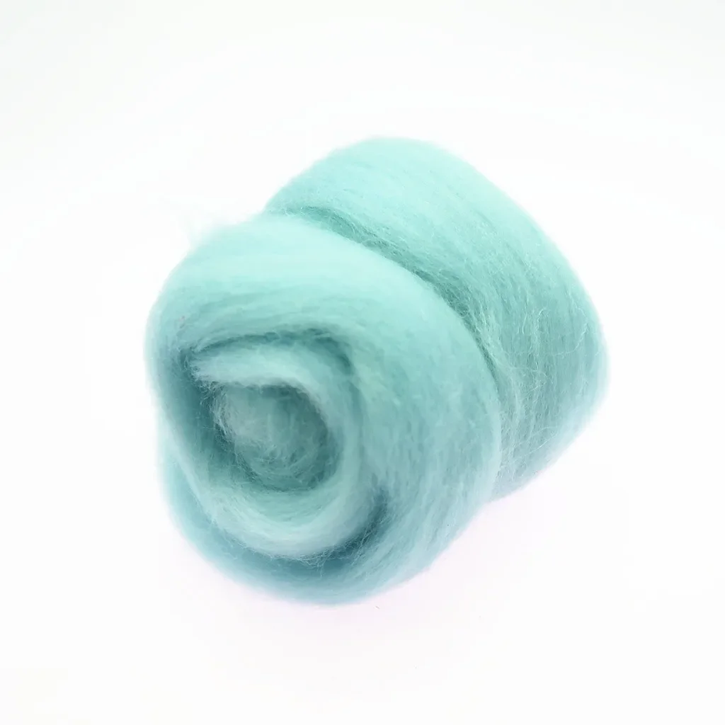 Blue Color Series- Wool Roving for Needle Felting- Wet Felting- Spinning - Image 9