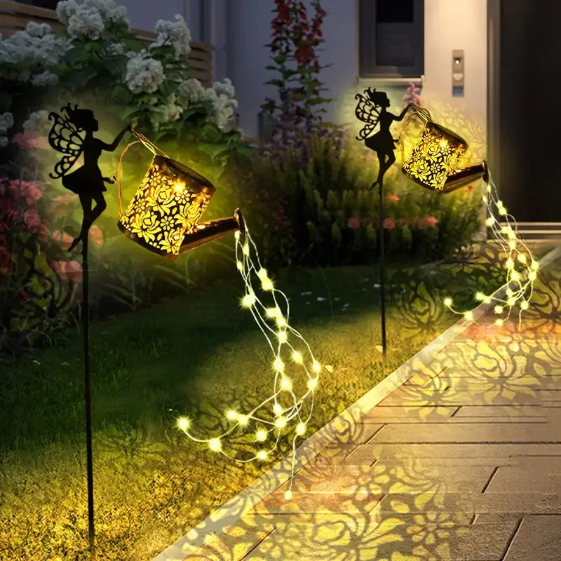 Solar Fairy Watering Can- Garden Decor - Image 5