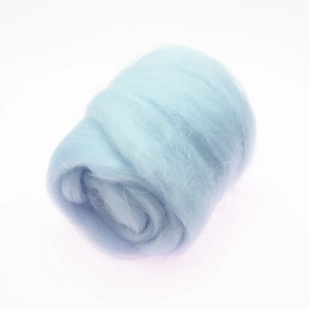 Blue Color Series- Wool Roving for Needle Felting- Wet Felting- Spinning - Image 4