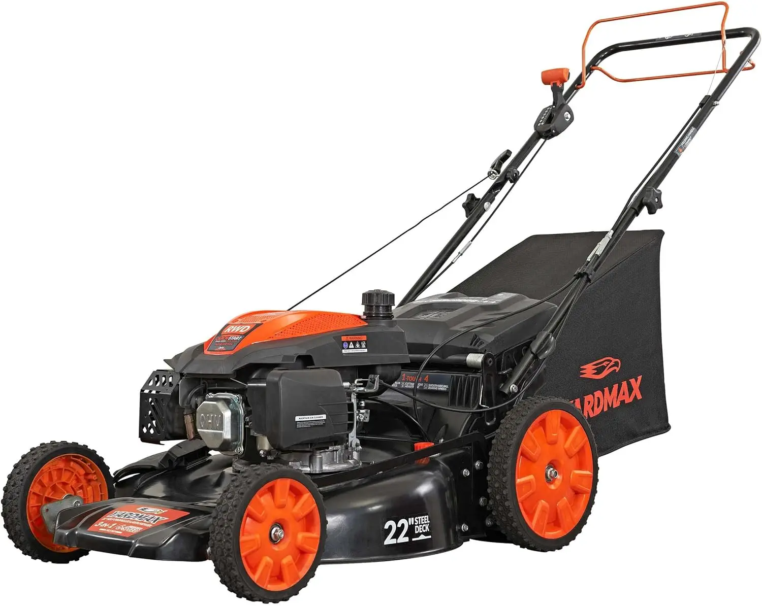 22-in. Self-Propelled Lawn Mower- 201cc- PACE 6 Speed- CVT High Wheel- RWD 3-in-1 Gas - Image 2