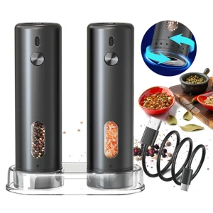 External Adjustable Pepper/Salt Grinders- Rechargeable- Electric