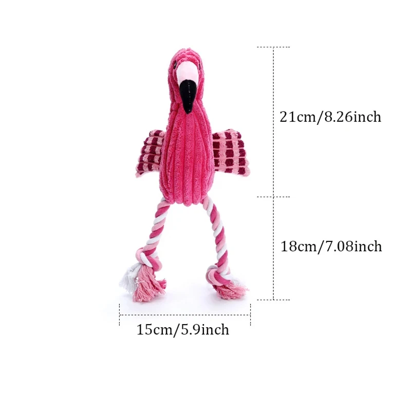 Fabulous Flamingo Dog Chew Toy - Image 3