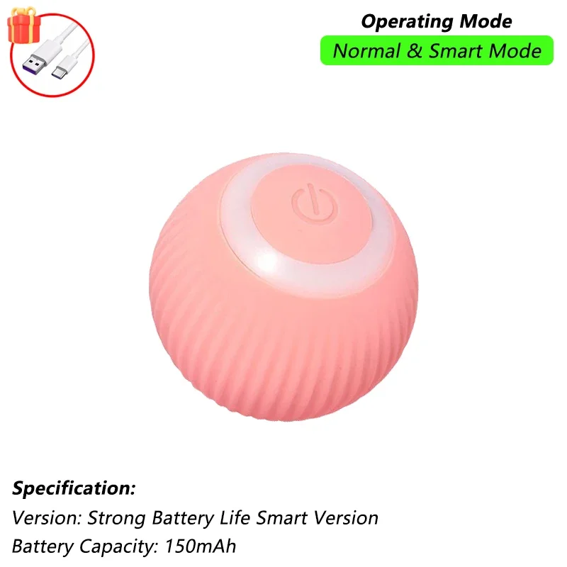 Cat/Dog Interactive Ball Toy- Automatic Rolling Ball with Tail- Rechargeable Smart Pet Interactive Toy- Intelligent Mouse for Cat - Image 20
