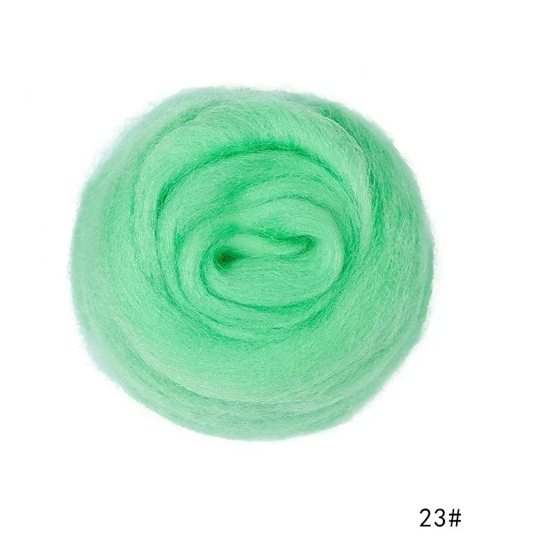 100g/50g Soft Felting Wool Fiber- Many Colors; Light on Blues - Image 17
