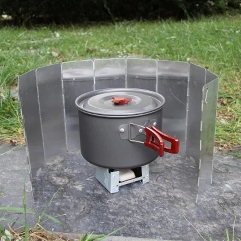 8/9/10/12/14/16 Plates- Windproof Screen to Protect Outdoor Cooking Fires, Aluminum Alloy - Image 6