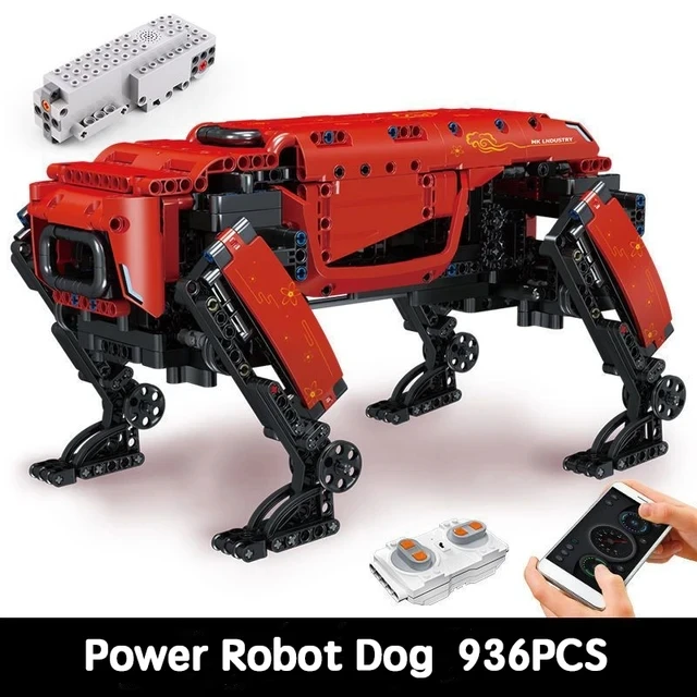 Build-Your-Own-Dog!- 936-PCS RC Power Robot Dog Building Blocks - Technical Robot Toy- Motorized - Image 7