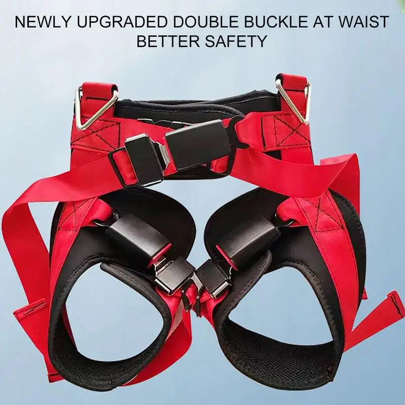 Adjustable Trampoline Safety Harness for Children- Double Buckle Waist Belt- Thick Cushion Support- 160 lbs Weight Limit - Image 3