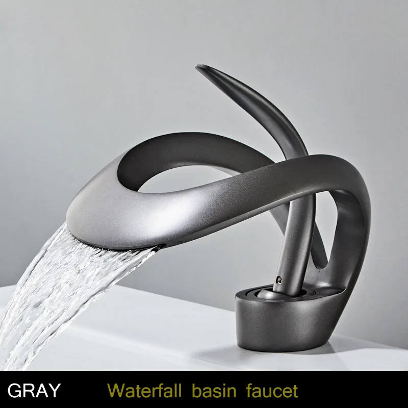 Basin Faucet Mixer Tap- Hot & Cold Waterfall Basin Faucet- Multiple Choices - Image 13