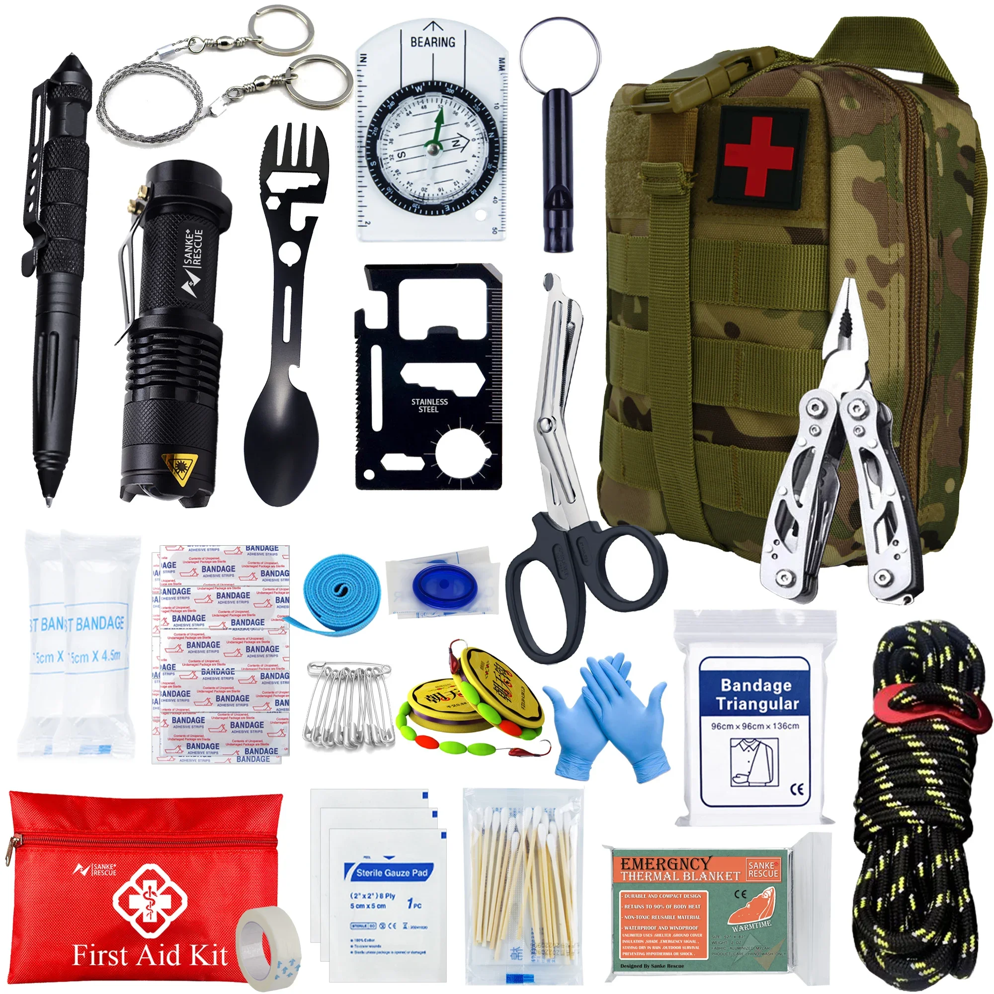Tactical First Aid Kit- Medical Bag- Self-defense - Image 9