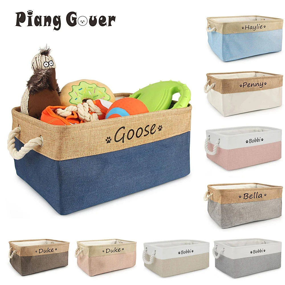 Custom Name Dog/Cat Toy Storage Box