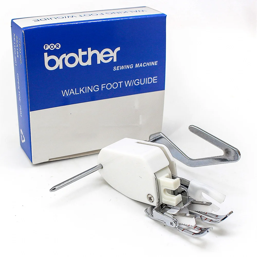 #SA188 Open Toe Walking Foot W/Guide- Quilting Even Feed Foot- 7 mm- Brother Sewing Machine Presser Foot