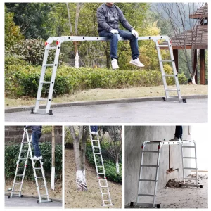 Multi-purpose, Retractable Step Stairs- Aluminium Telescopic Extension Ladder