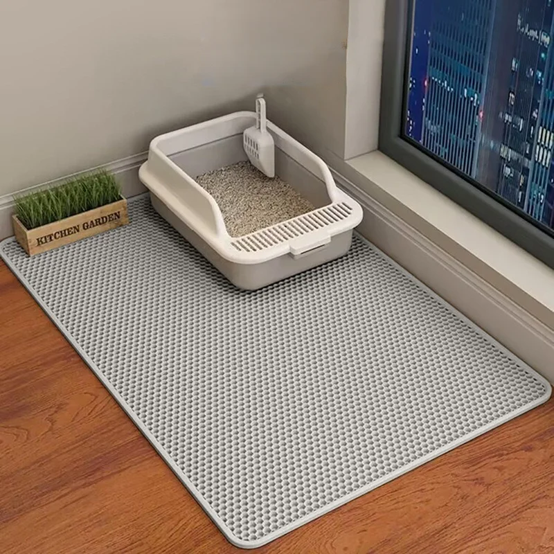 90 CM X 60 CM Cat Litter Mat- Waterproof- Double-Layer Cat Litter Box Mat- Non-slip- Washable - Image 8