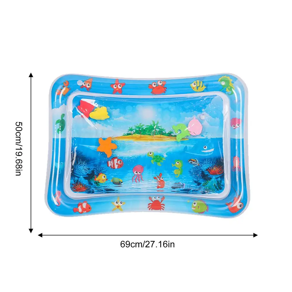 Water Sensory Play Mat- Thickened Playmat With Fish- Ocean Theme Sensory Toy - Image 13