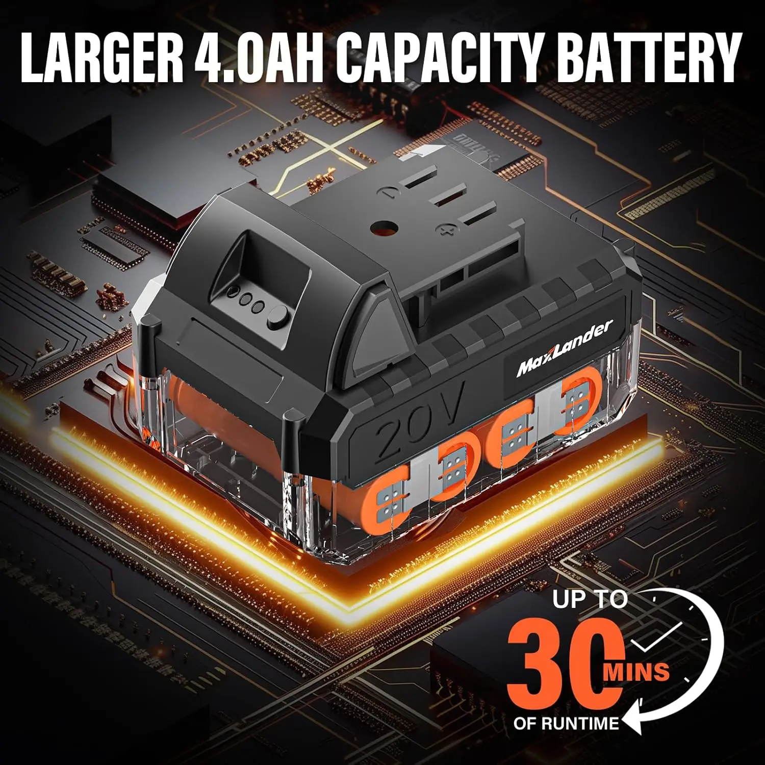 20V Cordless Tiller/ Cultivator- 9-Inch Electric Garden Tiller- 48 Steel Tines- 360 RPM- Battery-Powered Rototiller - Image 6