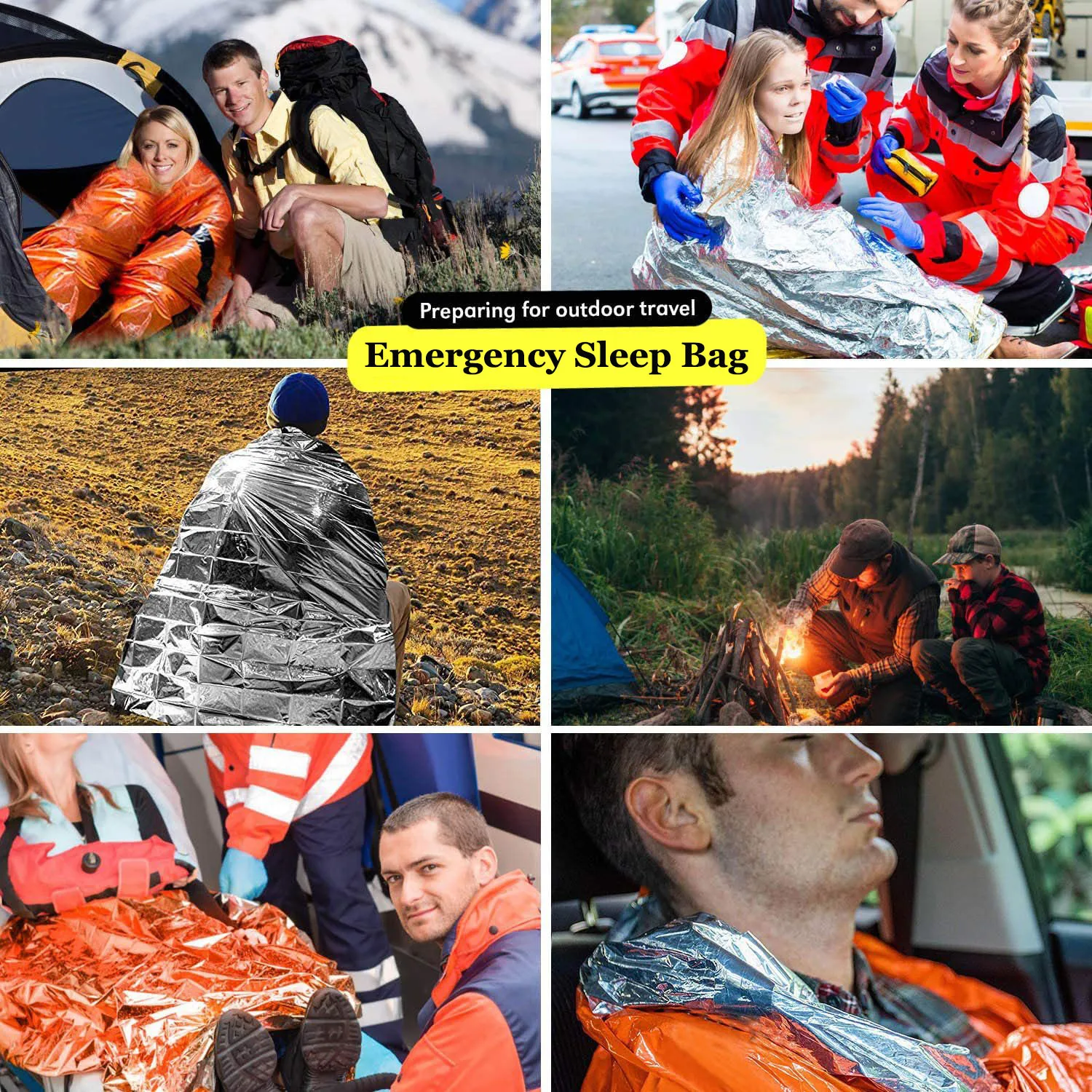 Portable, Waterproof, Emergency Survival Sleeping Bag - Image 4