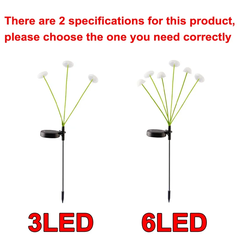 Solar Mushroom Lights- Garden Decor- Waterproof- White Lights/Colored Lights - Image 6