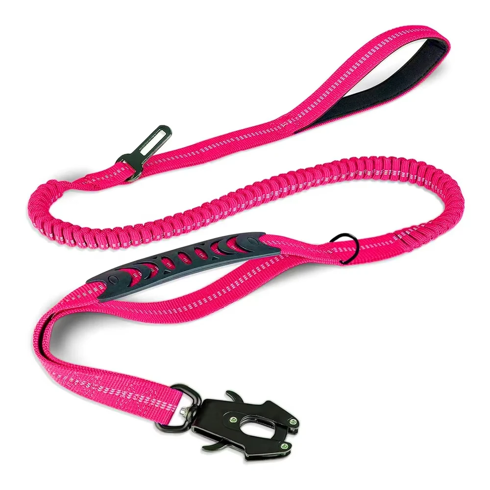Heavy-Duty Dog Leash for Large Dogs- Shock Absorbing Bungee- 2 Padded Handles- Strong No- Pull Dog Leash - Image 11