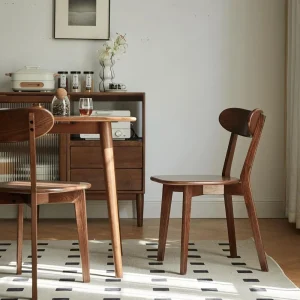 Set of 4 -Dining Chairs- Made of Solid Walnut Wood