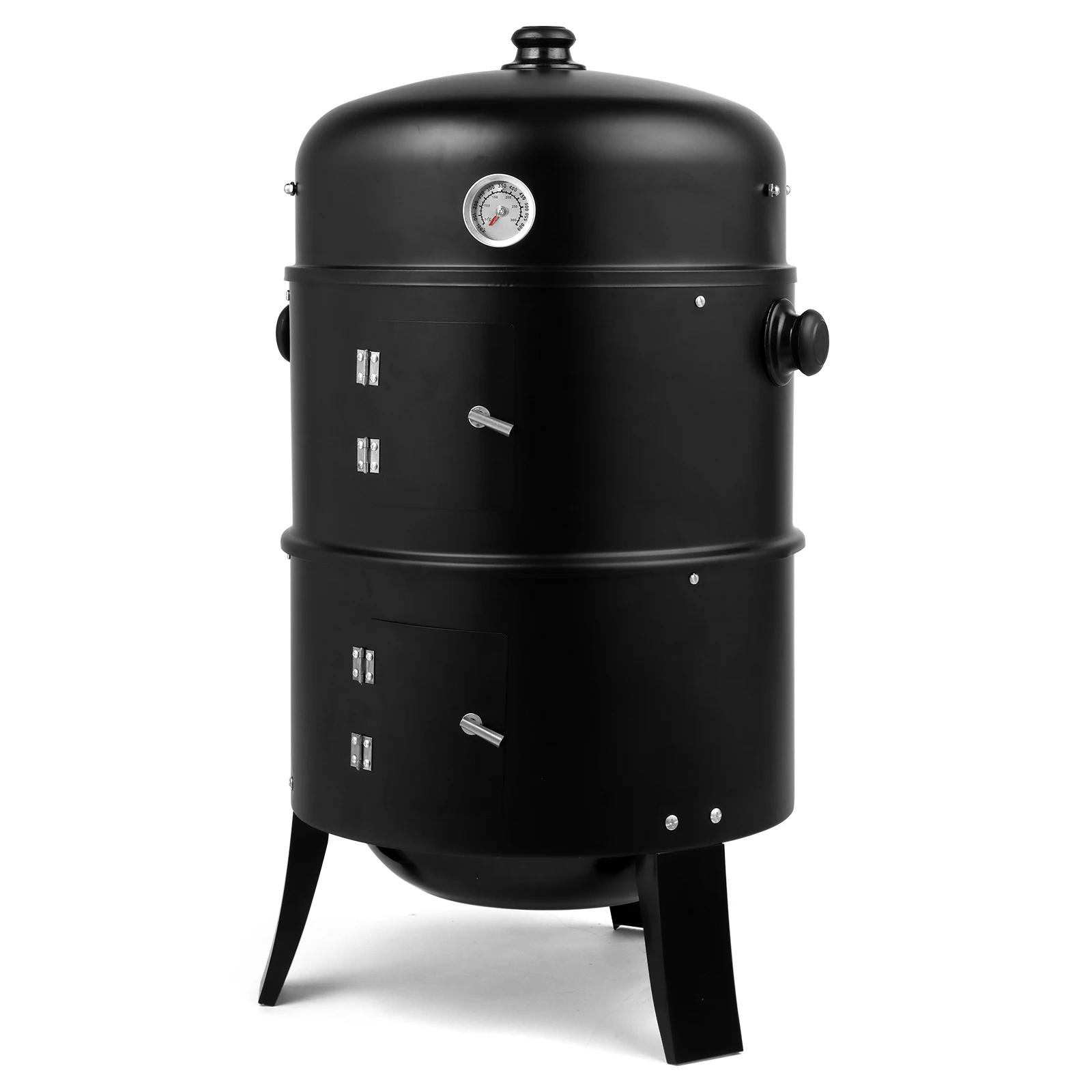 80*41*48-cm Iron Spray Smoker-Carbon Grill- Black - Image 3