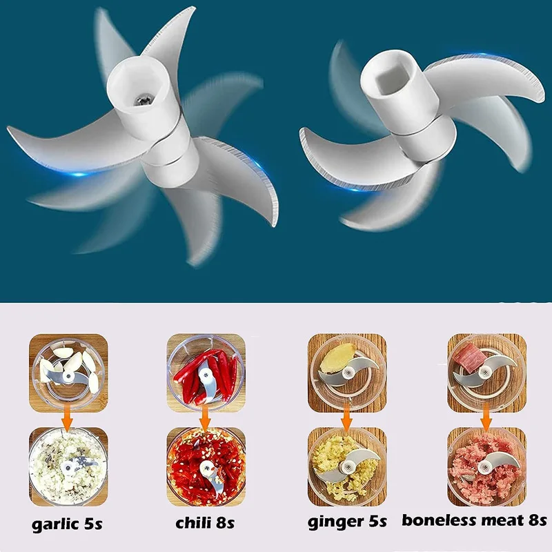 Electric Mini USB Rechargeable Grinder- Meat, Garlic, Baby Food Grinder/ Chopper - Image 3