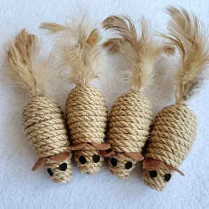 Sisal Mouse Cat Toy--Bite Resistant