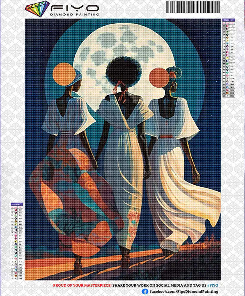 Diamond Painting- Full Diamond Mosaic African Women - Image 7