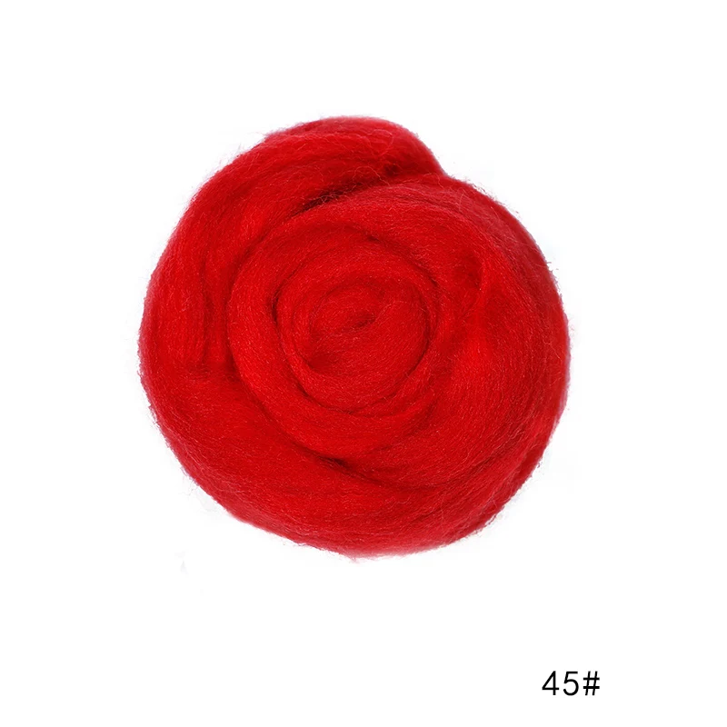 100g/50g Soft Felting Wool Fiber- Many Colors; Light on Blues - Image 45