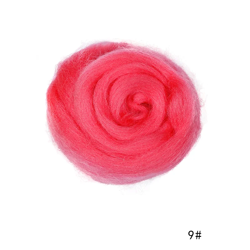 100g/50g Soft Felting Wool Fiber- Many Colors; Light on Blues - Image 37