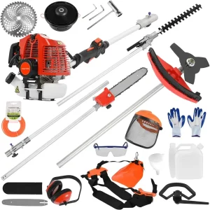 Lawn Mower- Weed Eater- Hedge Trimmer- 5 in 1- Strong, Powerful- Full Functioning Guard- Accessories