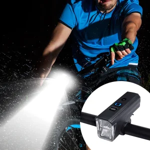 Bicycle Front Light- Waterproof Bike Safety Light- Rechargeable- Automatic Sensor- Cycling Accessories