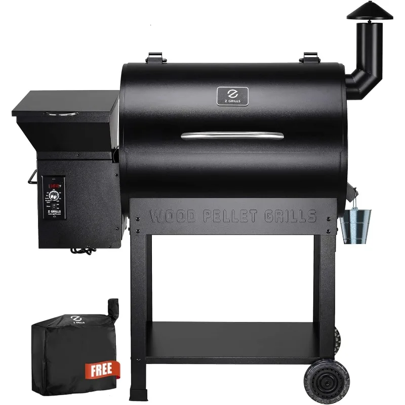 Wood Pellet Grill and Smoker- 8- in-1 BBQ Grill- Auto Temperature Controls