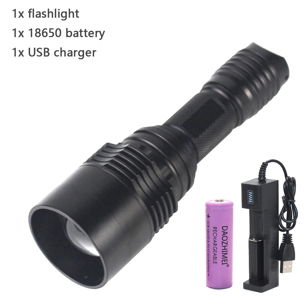 C11 infrared LED Flashlight- Zoom High/ Bright Night Vision- Infrared- Full Light Tactical Hunting Flashlight - Image 12