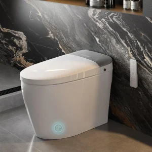 Smart Toilet- Bidet- Pump Assisted Flush- Foot Sensor Operation- Heated Seat- Warm Water, Dryer- Digital Display