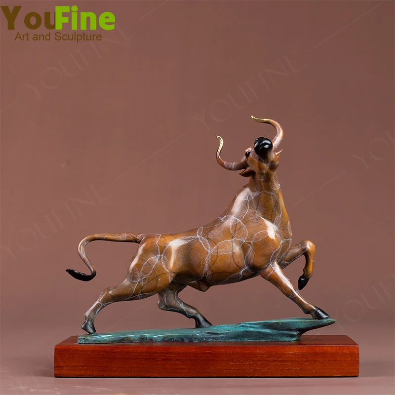 Modern Art Bronze Bull Statue