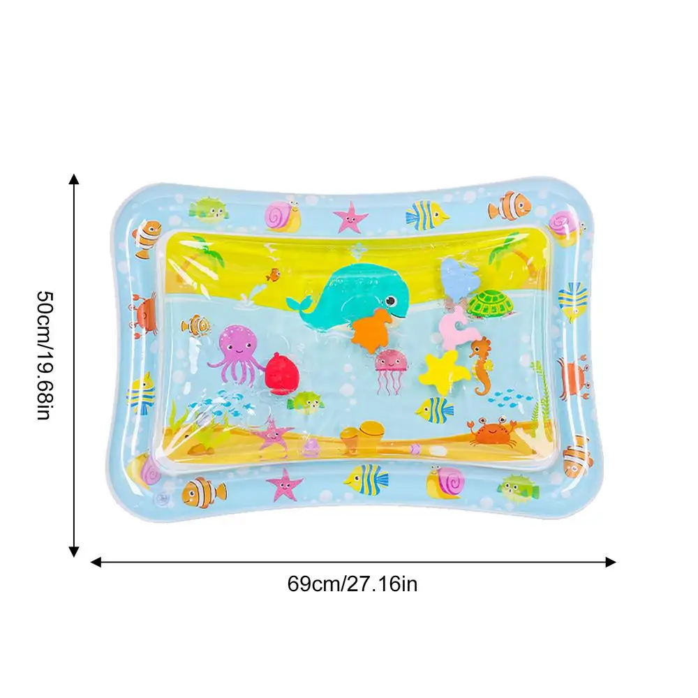 Water Sensory Play Mat- Thickened Playmat With Fish- Ocean Theme Sensory Toy - Image 14