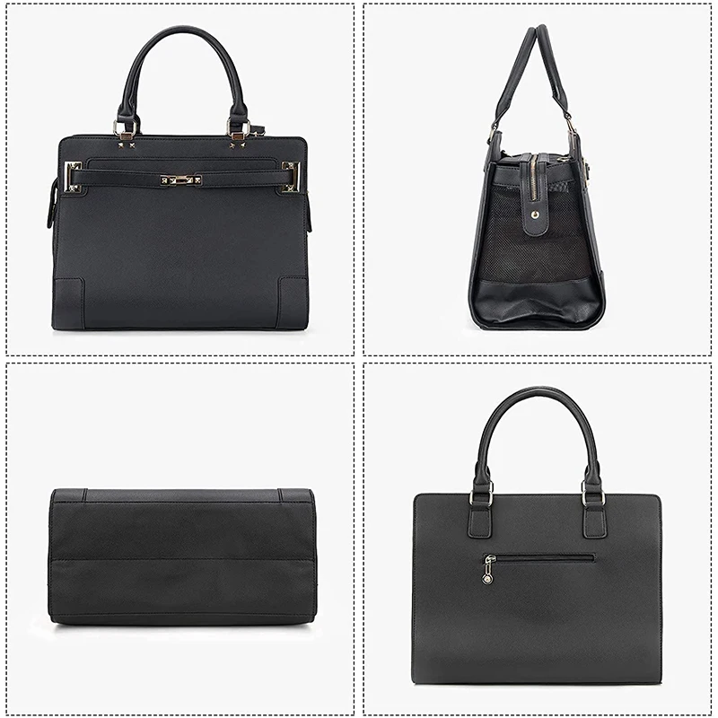 Luxury Small Dog Handbag- Handbag or Shoulder Carrier- Puppy or Small Dog Purse- Gray or Black - Image 3