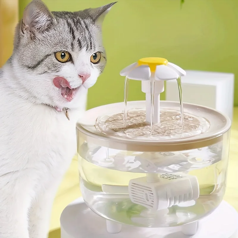 Cat Water Fountain- USB Electric Mute Pet Drinking Dispenser