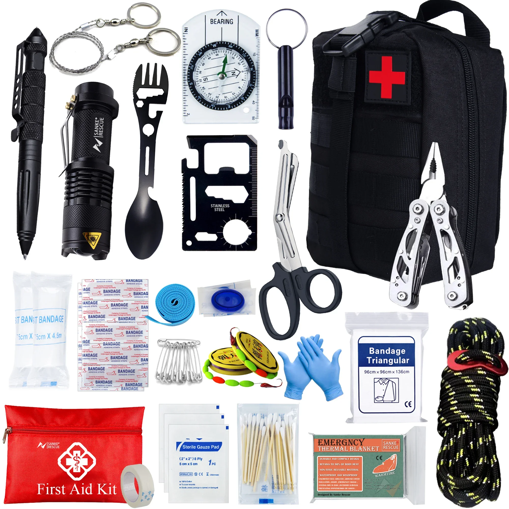 Tactical First Aid Kit- Medical Bag- Self-defense - Image 11