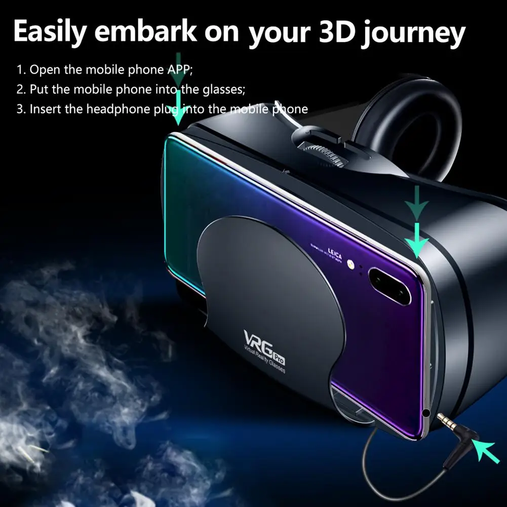 3D Virtual Reality VR Glasses- Headset Goggles For Phone Smartphones - Image 4